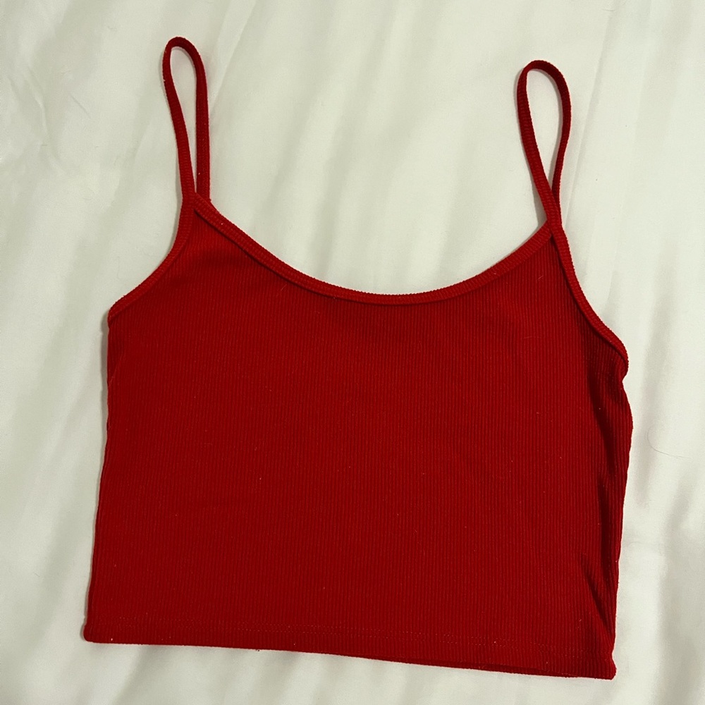 Red Brandy Melville Crop Top
